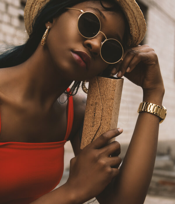 BIME DESIGN Gold-plated sunglasses